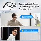 🥇Smart Glasses Photochromic Lenses Bluetooth Call Glasses Audio Eyewear Headset