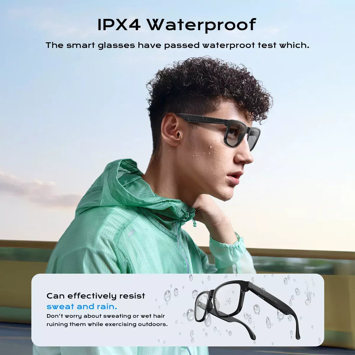 🥇Smart Glasses Photochromic Lenses Bluetooth Call Glasses Audio Eyewear Headset