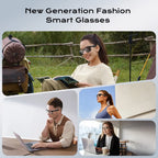 🥇Smart Glasses Photochromic Lenses Bluetooth Call Glasses Audio Eyewear Headset