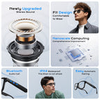 🥇Smart Glasses Photochromic Lenses Bluetooth Call Glasses Audio Eyewear Headset
