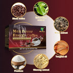 Men's Herbal Energy Coffee-Instant Black Coffee with Maca, Tongkat Ali, Epimedium&Ginseng–Boost Focus, Energy&Stamina