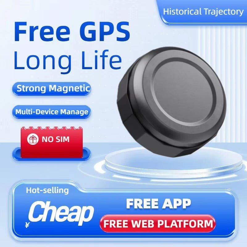 GPS Tracker for Vehicles - Car Tracker Device Hidden for Vehicles, Real-Time Mini Tracker Device for Vehicles, No Monthly Fee Subscription No SIM Card Required(Available for Android and iOS) (Black)