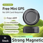 GPS Tracker for Vehicles - Car Tracker Device Hidden for Vehicles, Real-Time Mini Tracker Device for Vehicles, No Monthly Fee Subscription No SIM Card Required(Available for Android and iOS) (Black)
