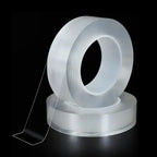 Magic Heavy Duty Nano-Tech Adhesive Tape - Magic Double Sided Clear & Removable Nano Mounting Tape for Walls, Carpets & Rugs – (3cm x 5M Long)